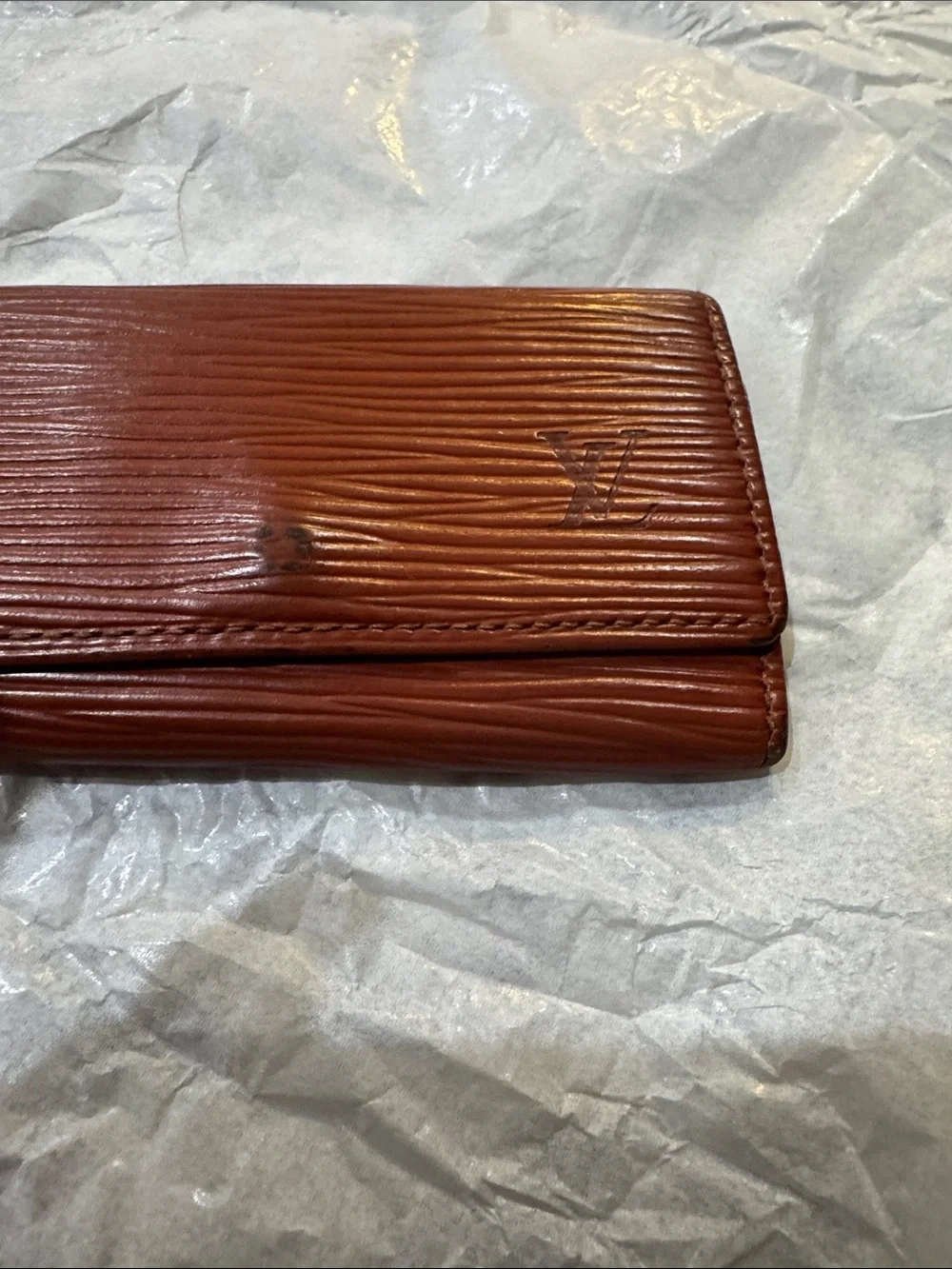 Louis Vuitton Brown Epi Leather Key & Card Holder